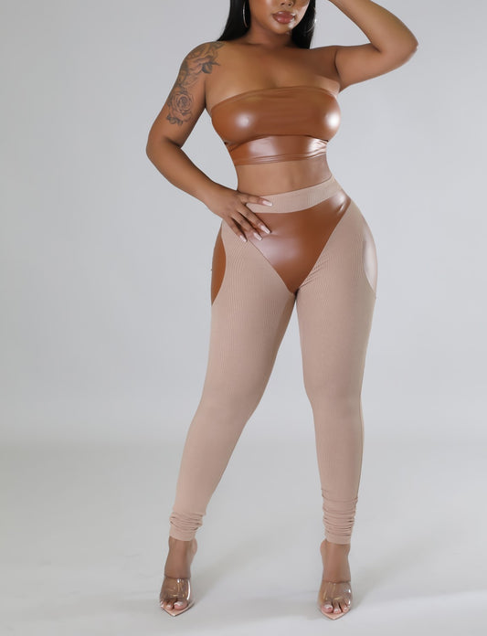 Mocha Nude Legging Set